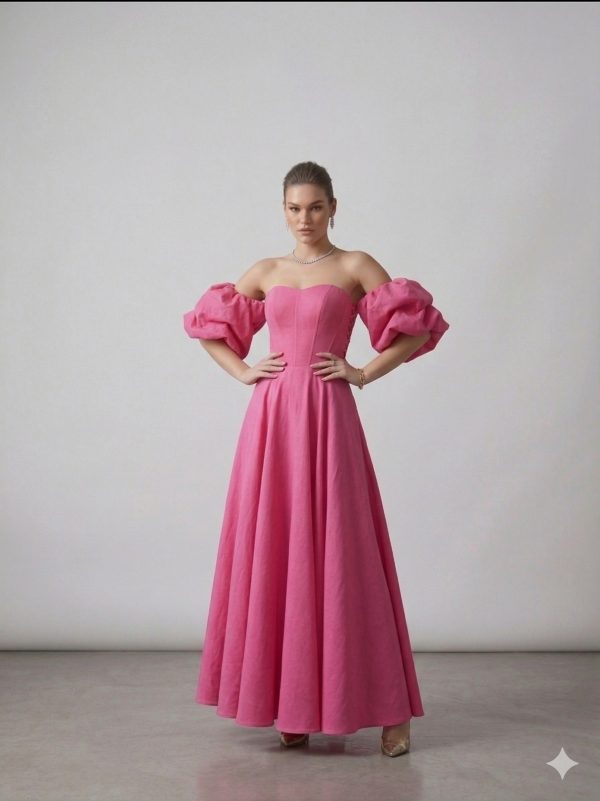 SO LADY Straplez Abiye Elbise  2042