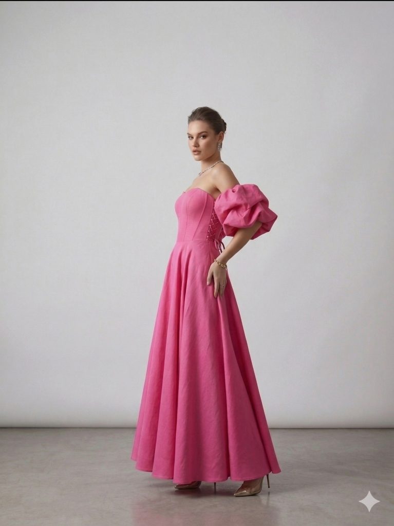 SO LADY Straplez Abiye Elbise  2042