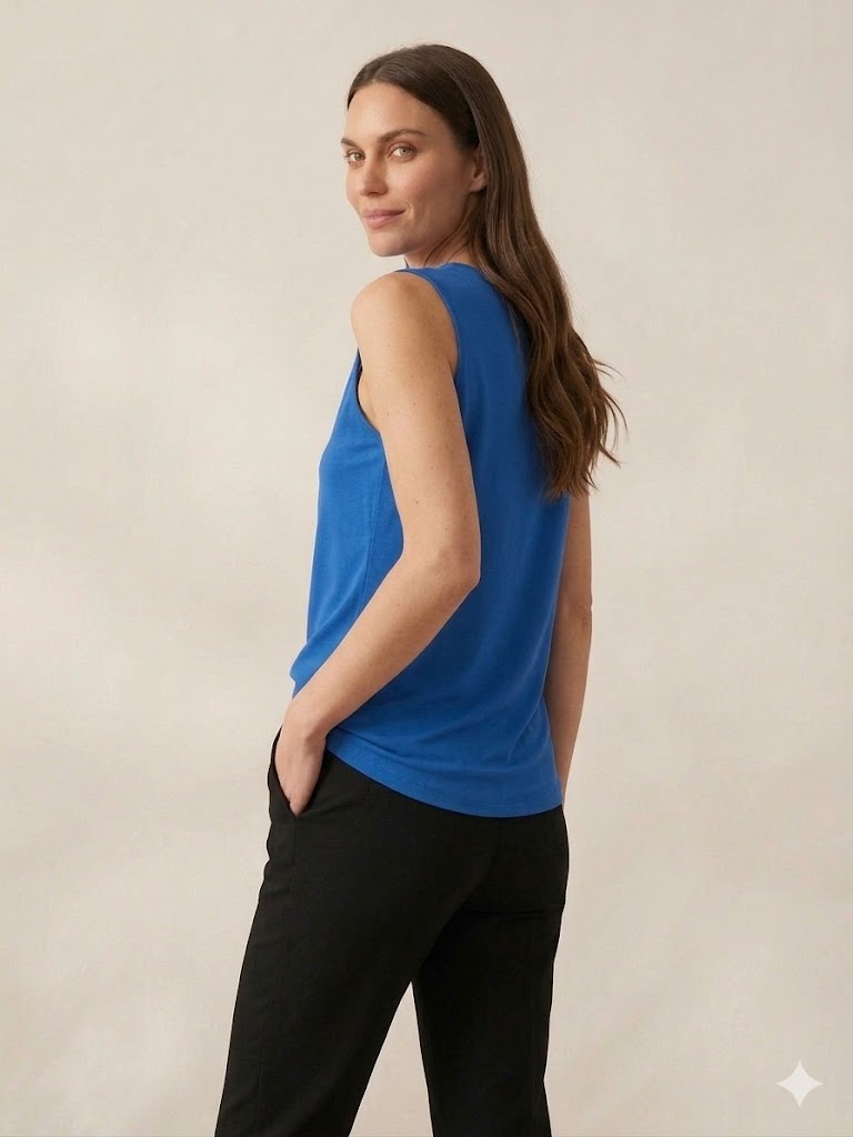 TOLGA SARAÇOĞLU Fermuar Detaylı Bluz 10853 - MAVİ