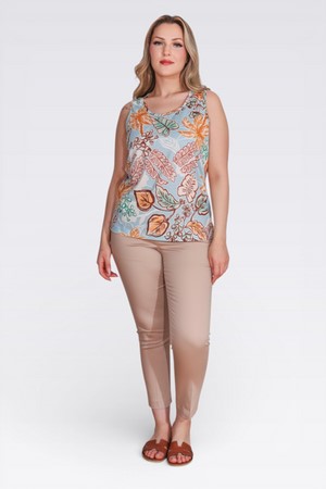 TOLGA SARAÇOĞLU Desenli Örme Bluz 10988