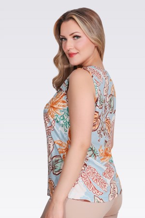 TOLGA SARAÇOĞLU Desenli Örme Bluz 10988