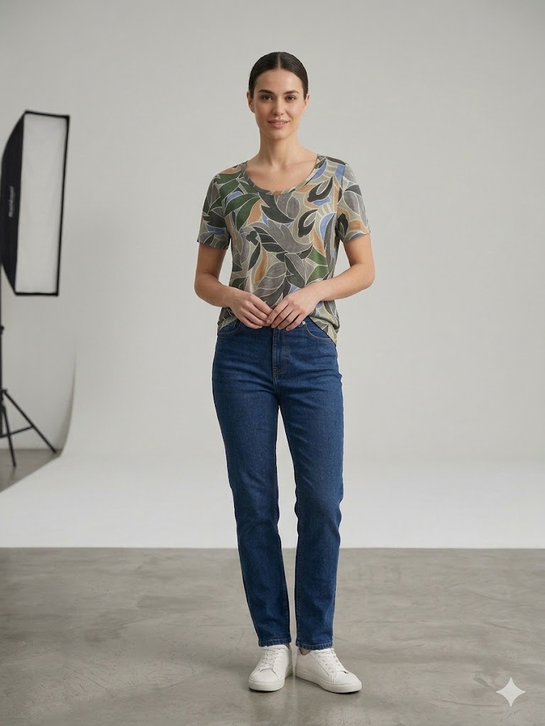 TOLGA SARAÇOĞLU Desenli T-shirt 10968