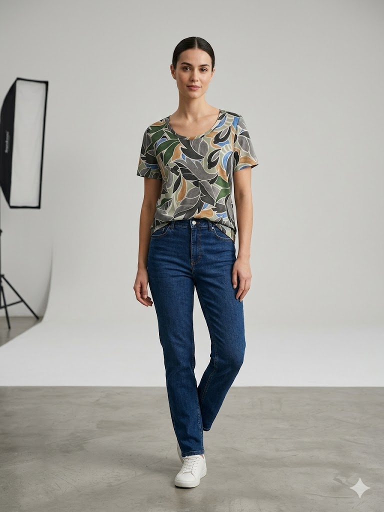 TOLGA SARAÇOĞLU Desenli T-shirt 10968