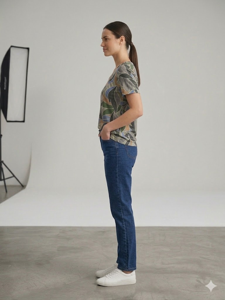 TOLGA SARAÇOĞLU Desenli T-shirt 10968