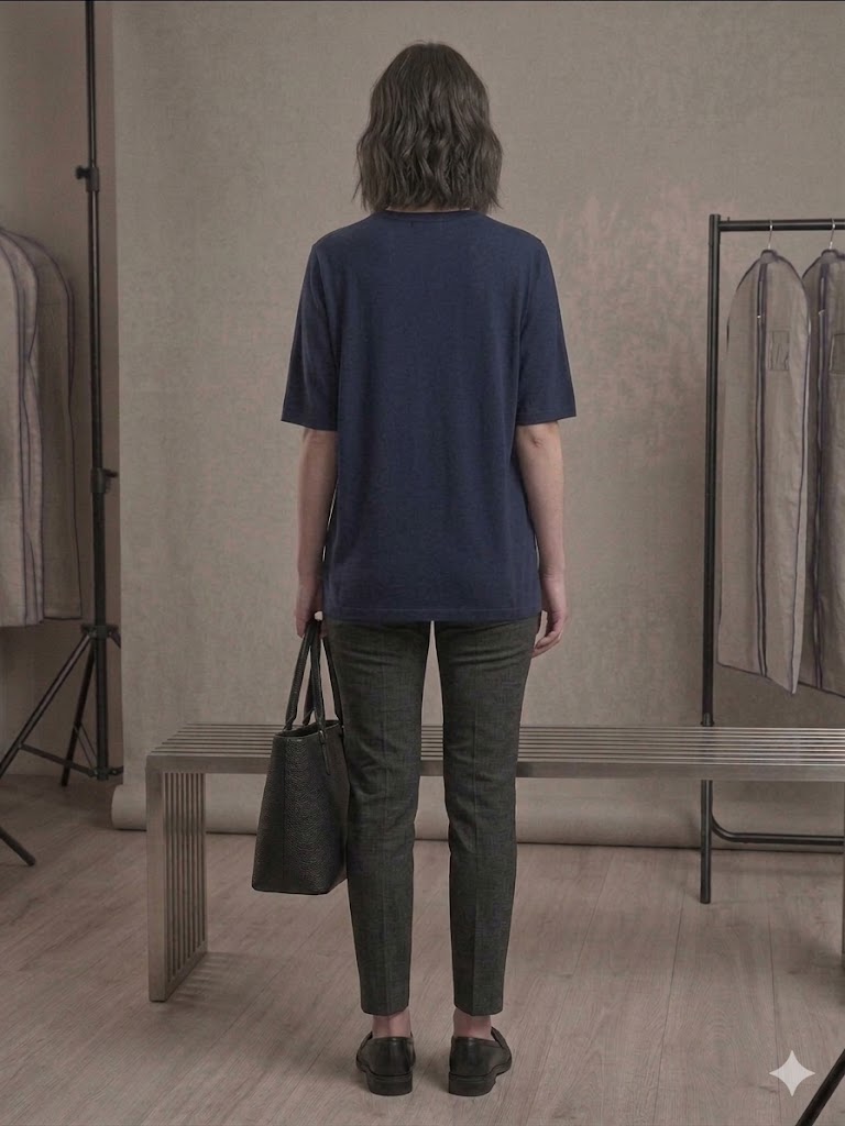 TOLGA SARAÇOĞLU Taş İşlemeli Desenli Bluz 11059 - Lacivert