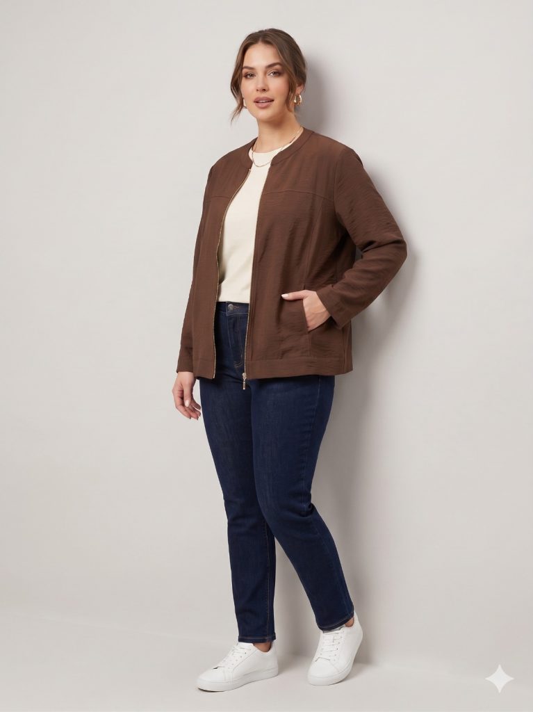 TOLGA SARAÇOĞLU Cep Detaylı Ceket 50182 - kahve