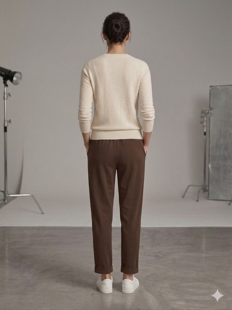 TOLGA SARAÇOĞLU Beli Lastikli Duble Paça Pantolon 30181