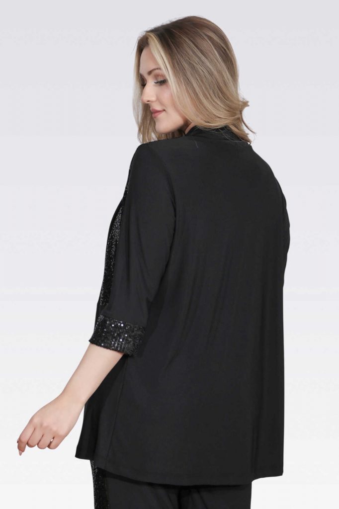 TOLGA SARAÇOĞLU Pul Payetli Şık Örme Tunik 50137