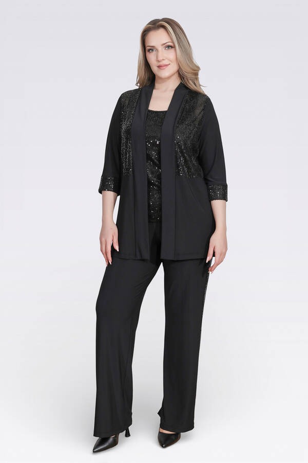 TOLGA SARAÇOĞLU Pul Payetli Şık Örme Tunik 50137