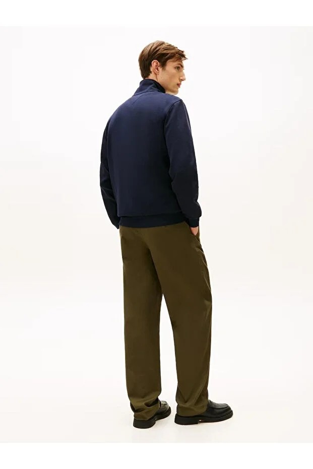 TOMMY HILFIGER Pamuklu Regular Fit Dik Yaka Fermuarlı Erkek Mont MW0MW41758DW5