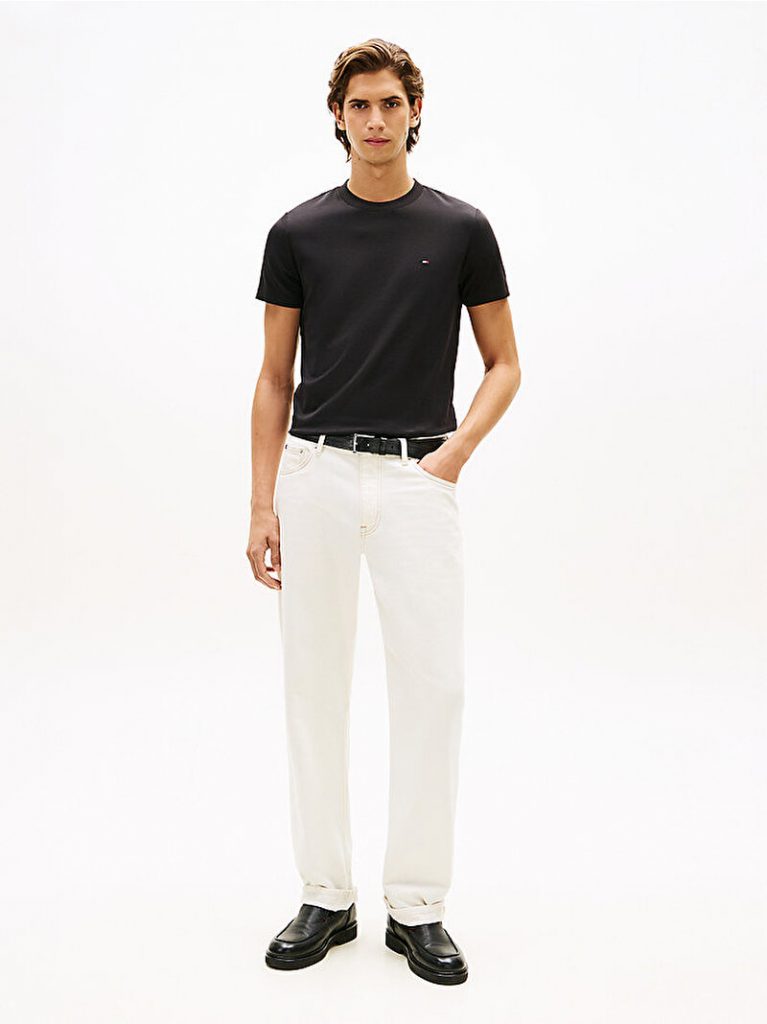 TOMMY HILFIGER luxury ınterlock t-shirt MW0MW33202BDS - Siyah