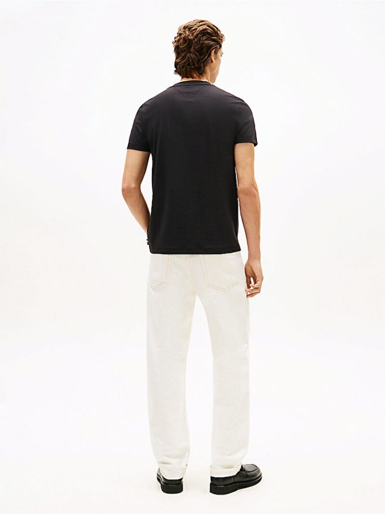 TOMMY HILFIGER luxury ınterlock t-shirt MW0MW33202BDS - Siyah