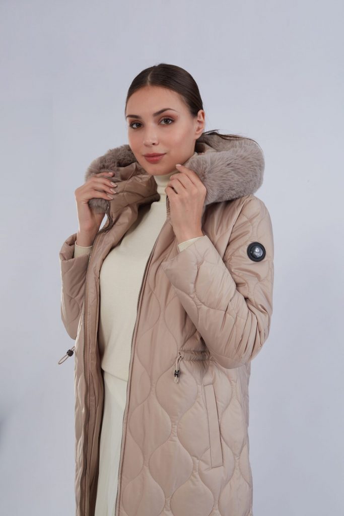 TRENÇ Soğan Desenli Şişme Kaban 5628