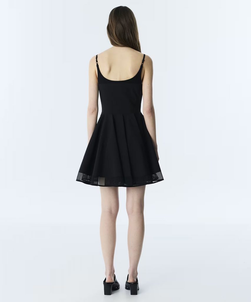 TWİST Kumaş Mix Bel Vurgulu Elbise TS1260002351 - Siyah