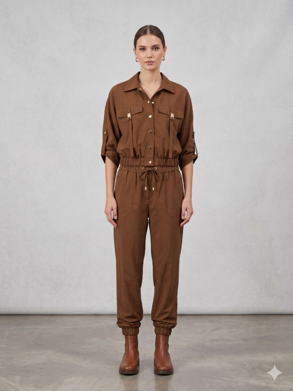 VENDİ LALUCE Kol Düğme Detaylı 2'Li Takım QC106