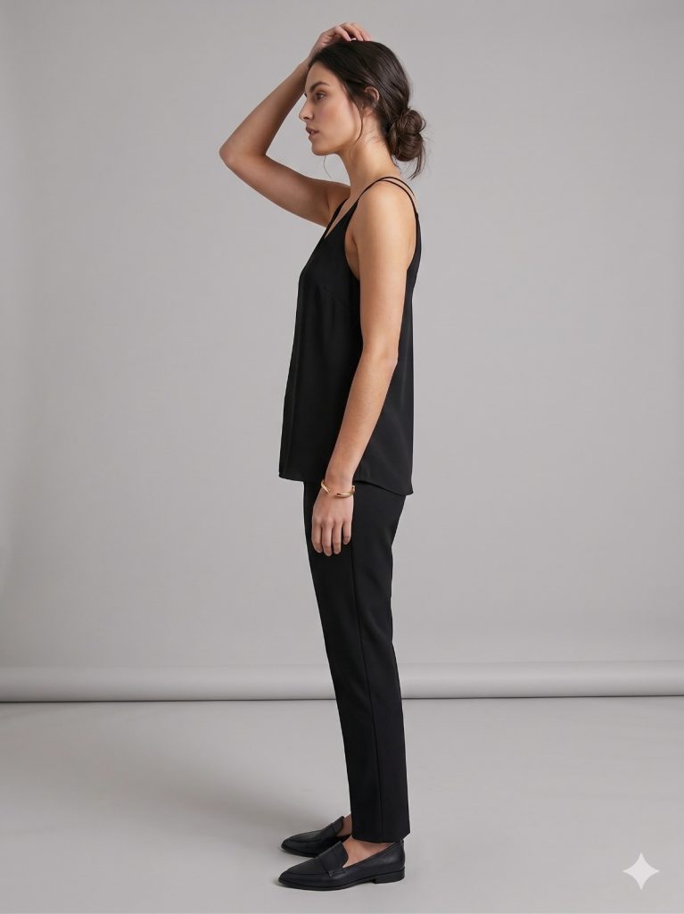 YSATİS Sırt Dekolteli Bluz 5000104 - Siyah