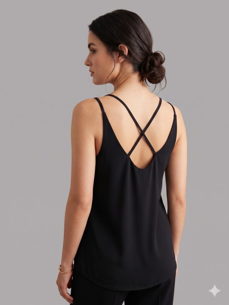 YSATİS Sırt Dekolteli Bluz 5000104 - Siyah