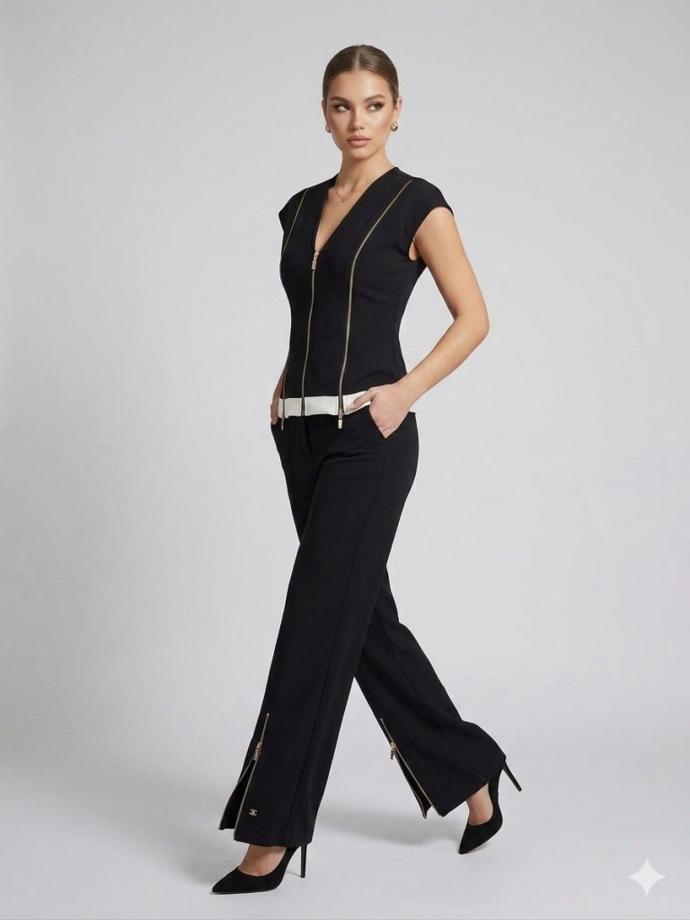 YSATİS Fermuar Detaylı Bluz 5000117