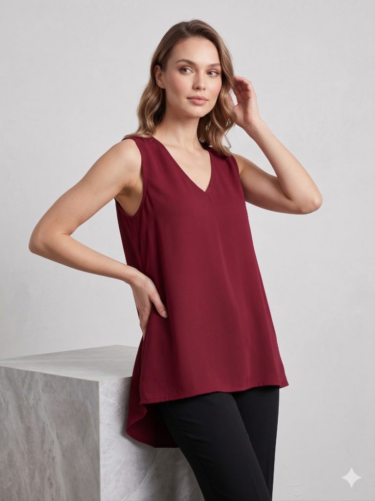 YSATİS Salaş Kesim Bluz 5000152 - MÜRDÜM