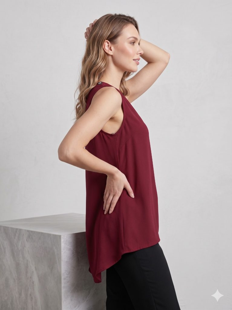 YSATİS Salaş Kesim Bluz 5000152 - MÜRDÜM