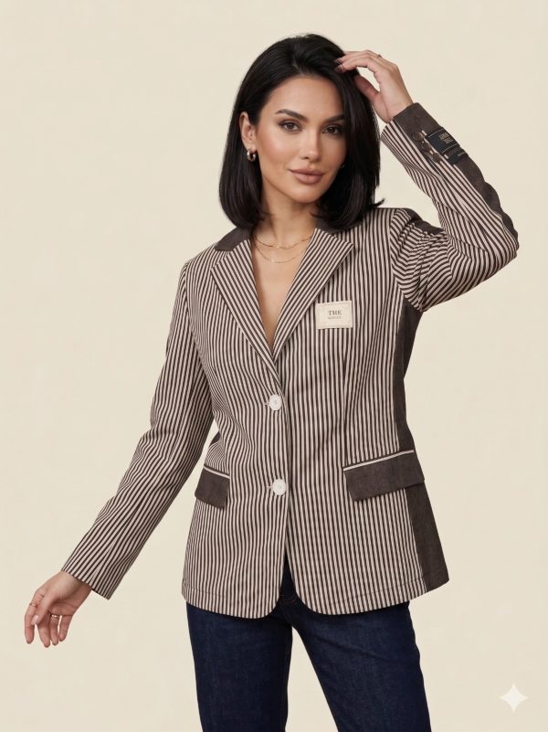 YSATİS Çizgili Ceket 1000111