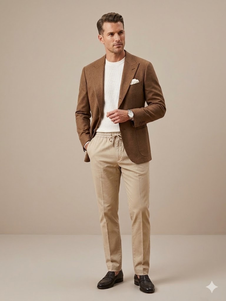 KİP Slim Fit Keten Görünümlü Blazer Ceket  10233 - camel