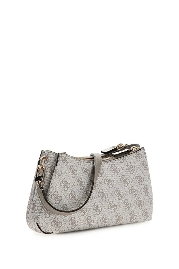 GUESS Noelle 4G Logo Mini Çapraz Çanta HWBG9672730 - kemik