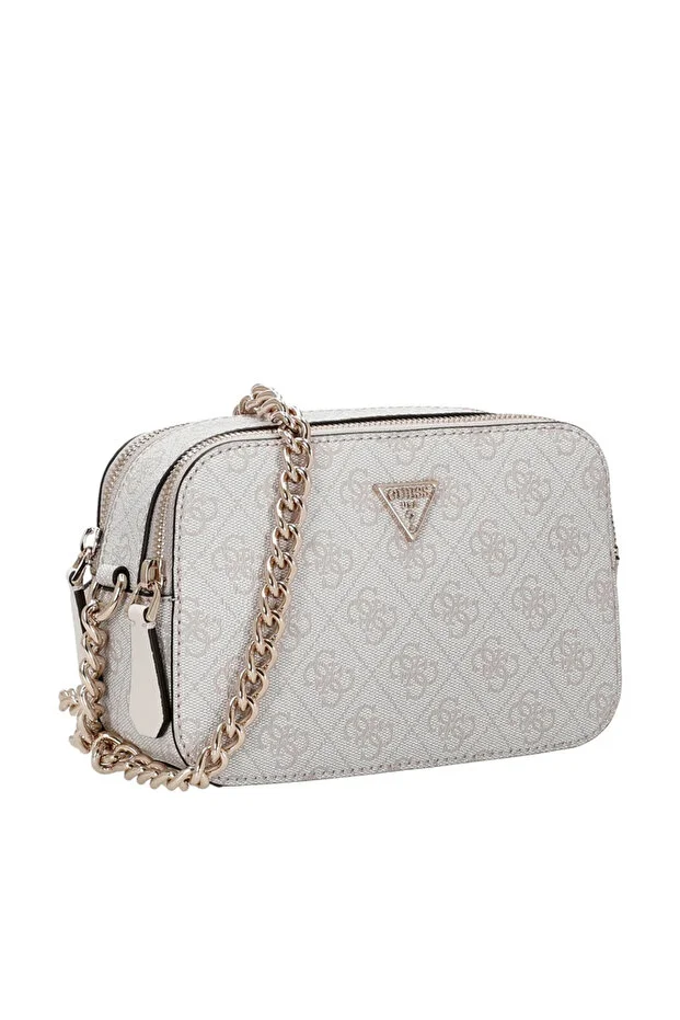 GUESS Noelle 4G logolu mini çapraz çanta HWBG9672140 - kemik