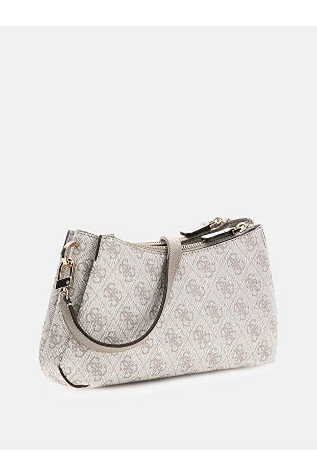 GUESS Noelle 4G Logo Mini Çapraz Çanta HWBG9672730 - kemik