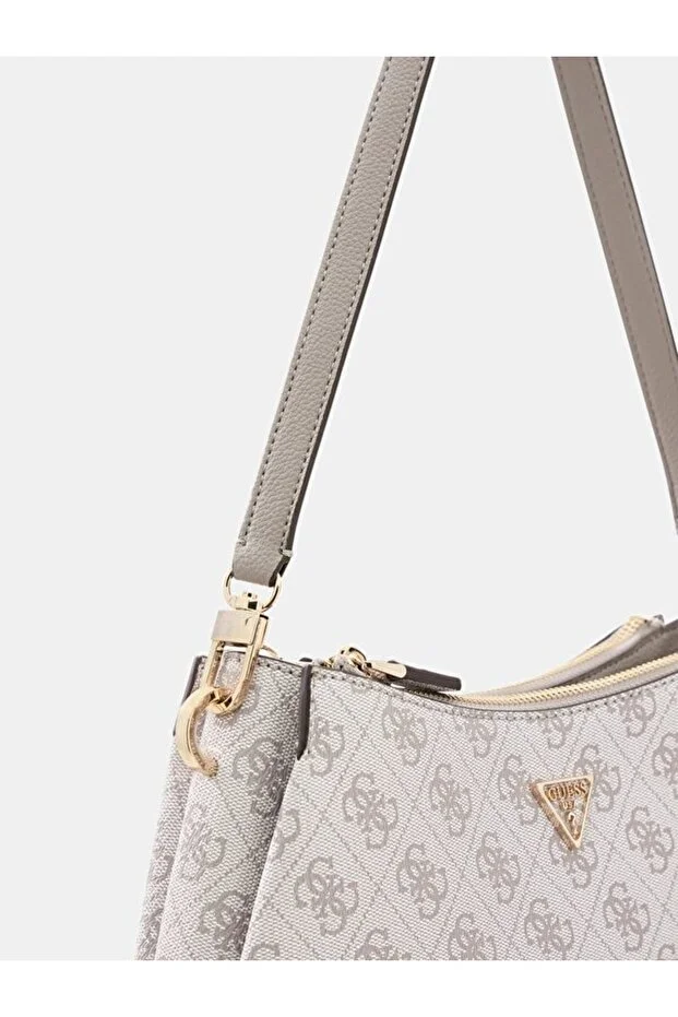 GUESS Noelle 4G Logo Mini Çapraz Çanta HWBG9672730 - kemik