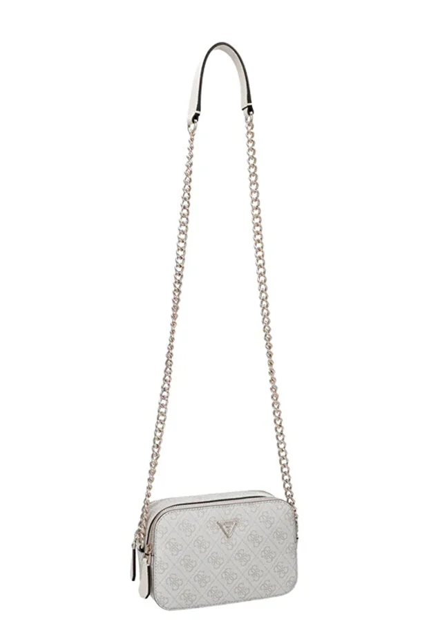 GUESS Noelle 4G logolu mini çapraz çanta HWBG9672140 - kemik