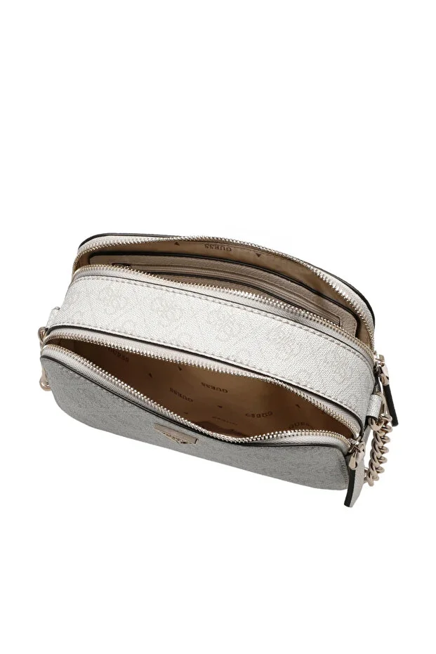 GUESS Noelle 4G logolu mini çapraz çanta HWBG9672140 - kemik