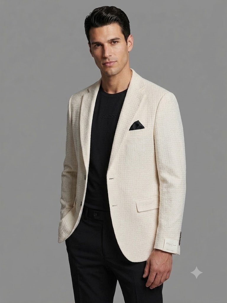 Centilmen Blazer Erkek Ceket 0019 - EKRU