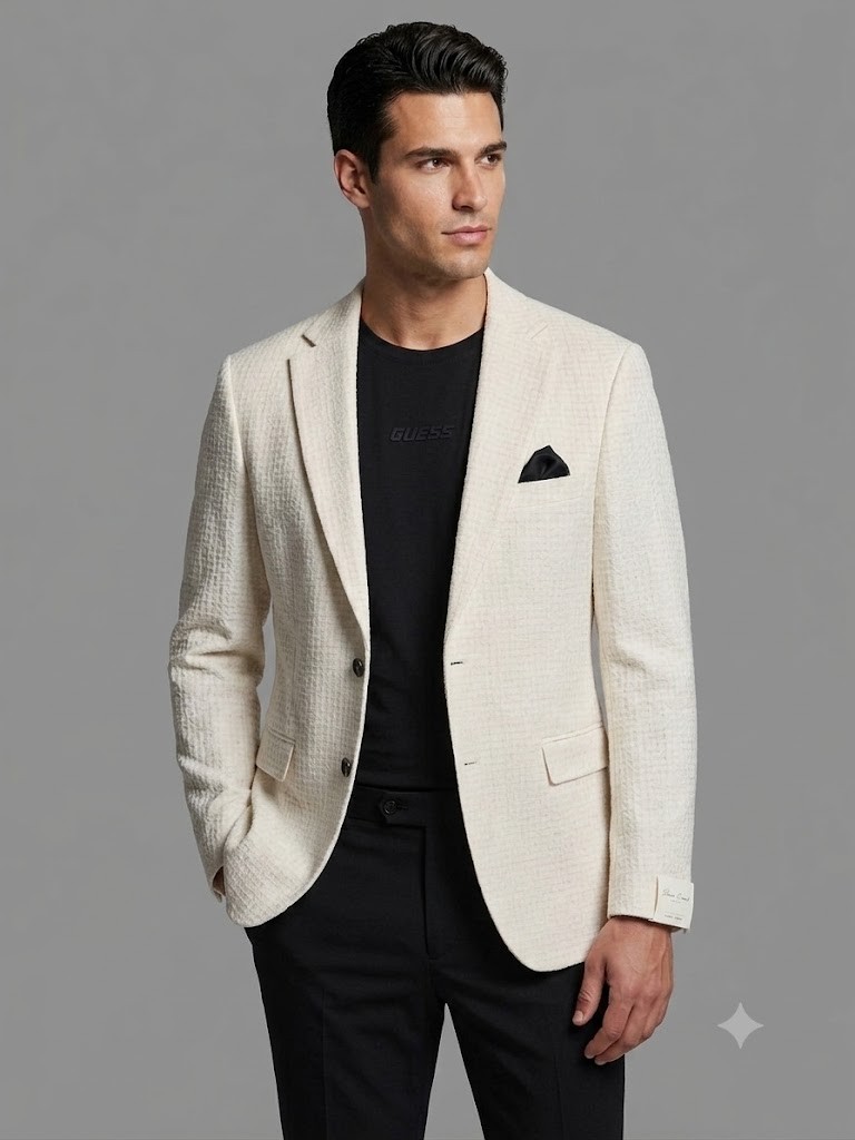Centilmen Blazer Erkek Ceket 0019 - EKRU