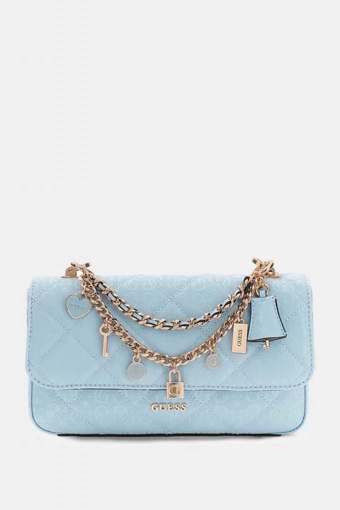 GUESS Libby Crossbody Çanta HWGG9912200 - MAVİ