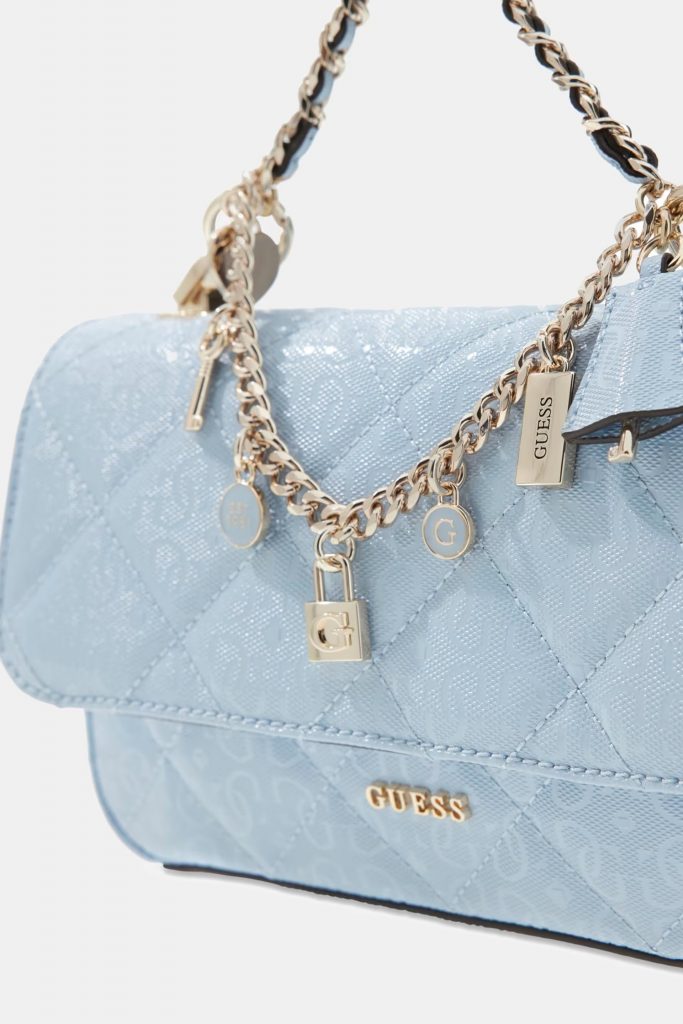 GUESS Libby Crossbody Çanta HWGG9912200 - MAVİ