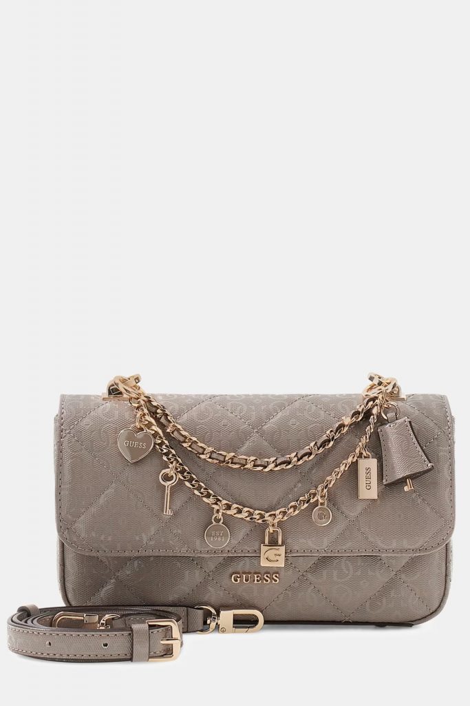 GUESS Libby Crossbody Çanta HWGG9912200 - VİZON