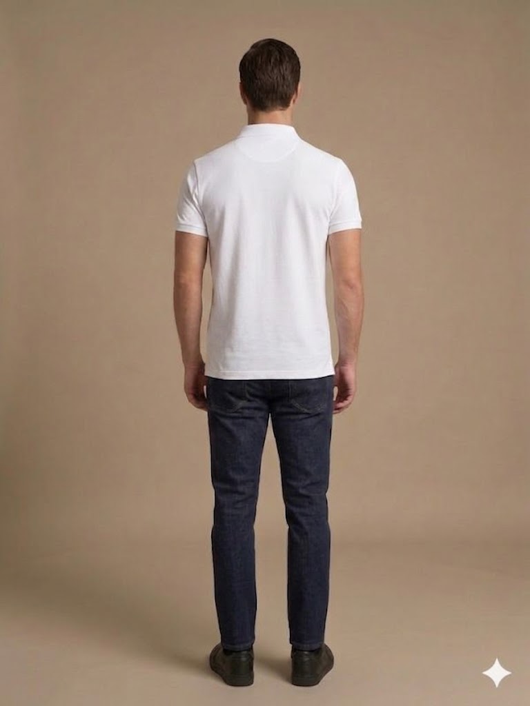 KİP Erkek Polo Yaka Basic T-Shirt 1830 - Beyaz