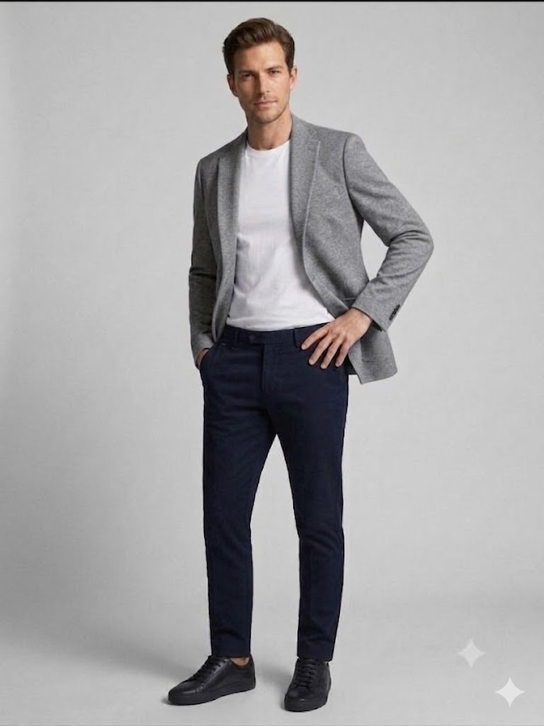 SELİM HAVAN Erkek Şık Kesim Smart Casual Ceket 0012 - GRİ