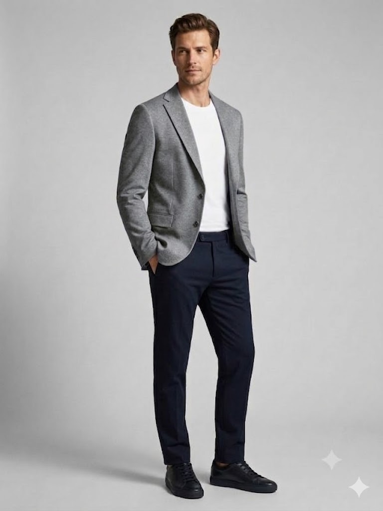 SELİM HAVAN Erkek Şık Kesim Smart Casual Ceket 0012 - GRİ