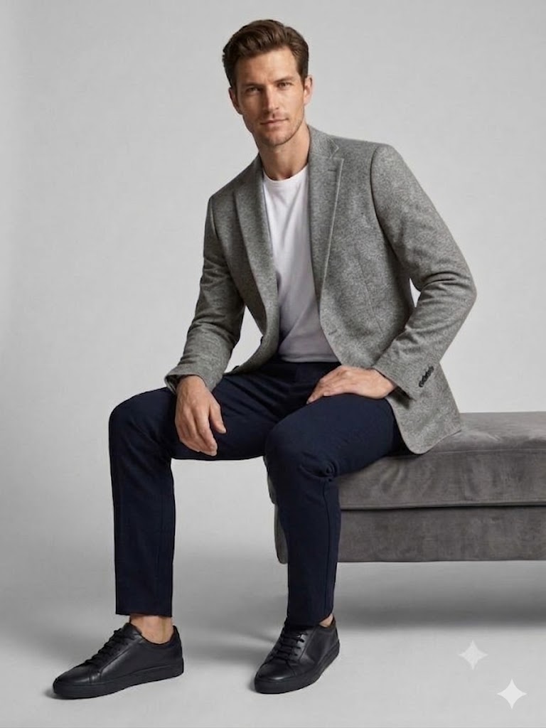 SELİM HAVAN Erkek Şık Kesim Smart Casual Ceket 0012 - GRİ