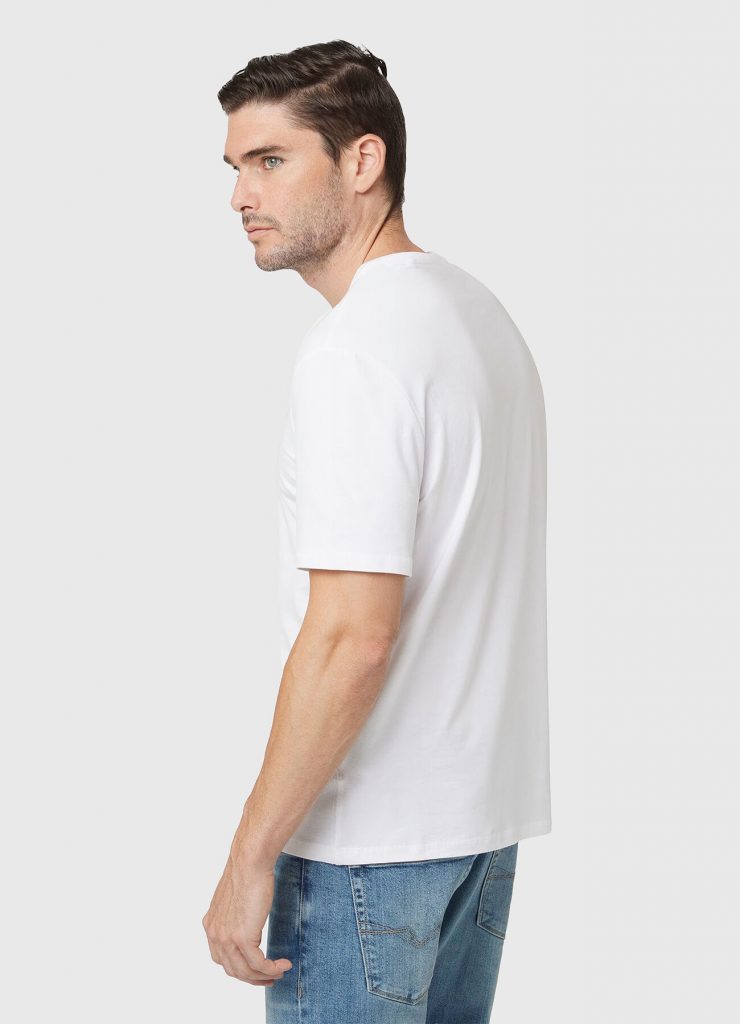 GUESS Üçgen Logolu T-Shirt M4BI35J1314 - Beyaz