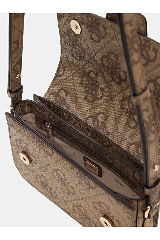 GUESS Janie Logo Kadın El Çantası HWOS9924210 - Latte