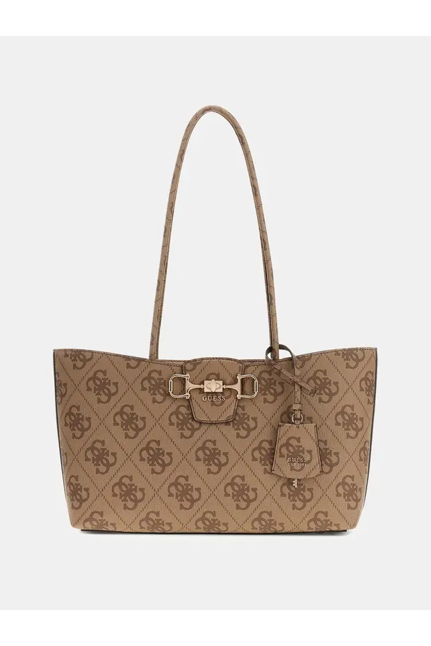 GUESS Janie Logo Kadın Omuz Çantası HWOS9924230 - Latte