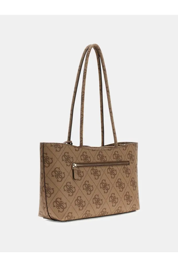 GUESS Janie Logo Kadın Omuz Çantası HWOS9924230 - Latte