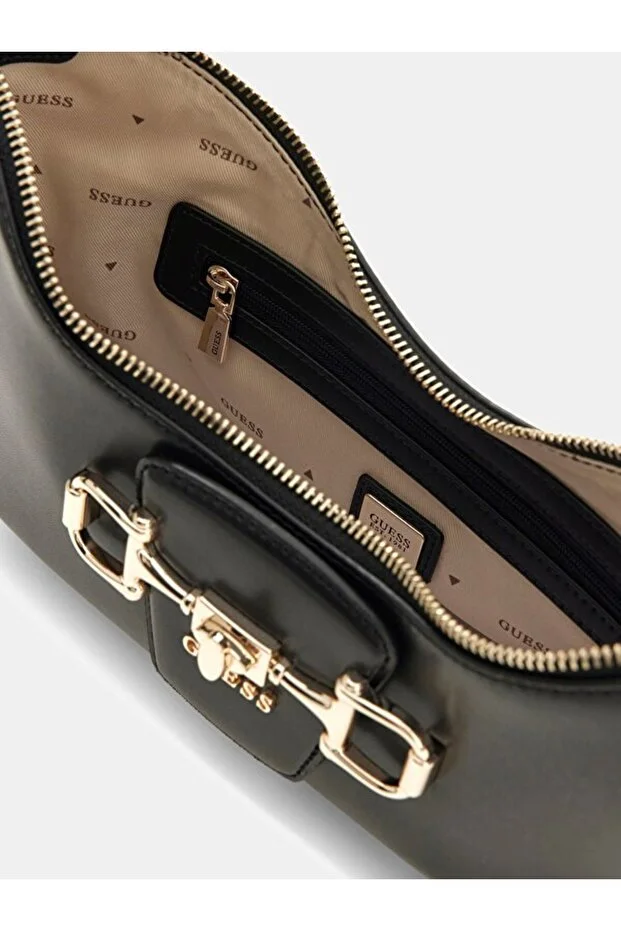 GUESS Janie Logolu Omuz Çantası HWVG9910180 - Siyah