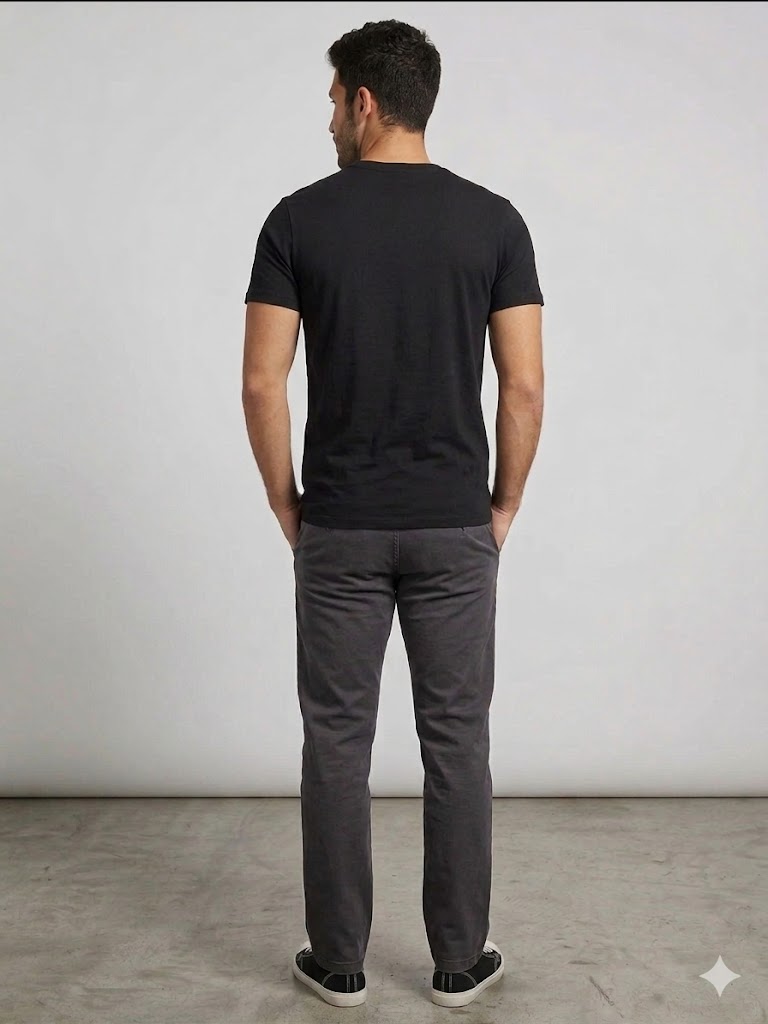 GUESS Erkek Baskılı Kısa Kollu Bisiklet Yaka T-Shirt M4GI11I3Z14 - Siyah