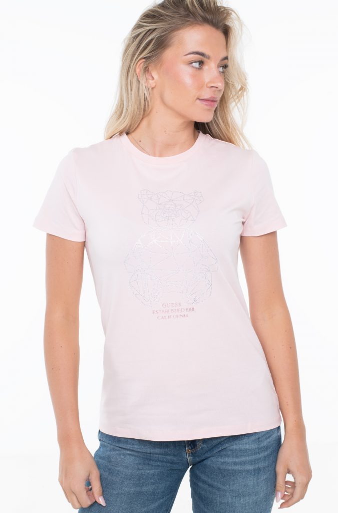 GUESS  Active Romy T-shirt  V6GI12K3325 - pembe
