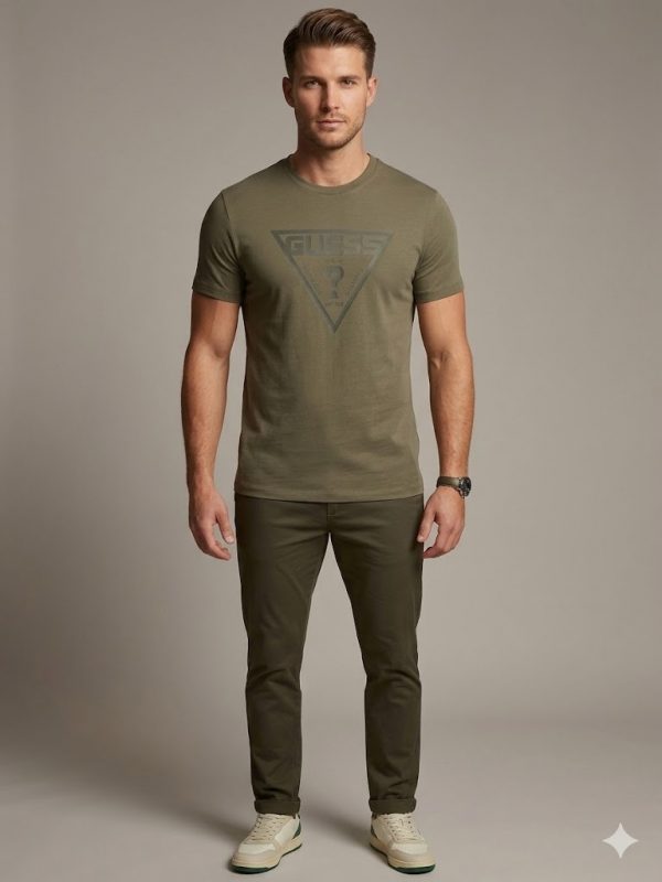 GUESS Erkek Günlük Casual Baskılı T-Shirt Z4YI12I3Z14