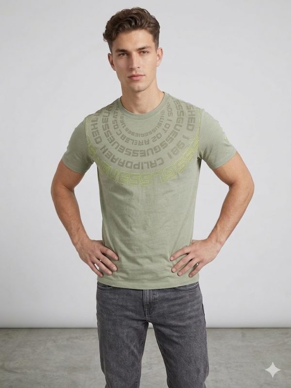 GUESS Erkek Casual Slim Fit Kısa Kollu Tişört Z4RI09JR06K